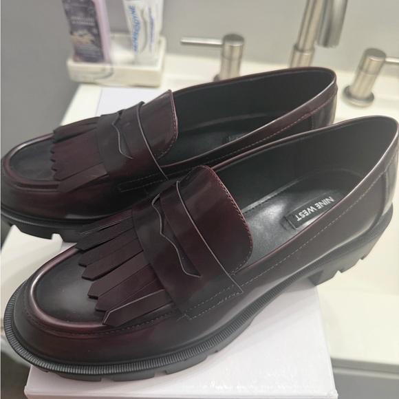 Nine West Missa Loafers (WINE COLOR) - Picture 2 of 13